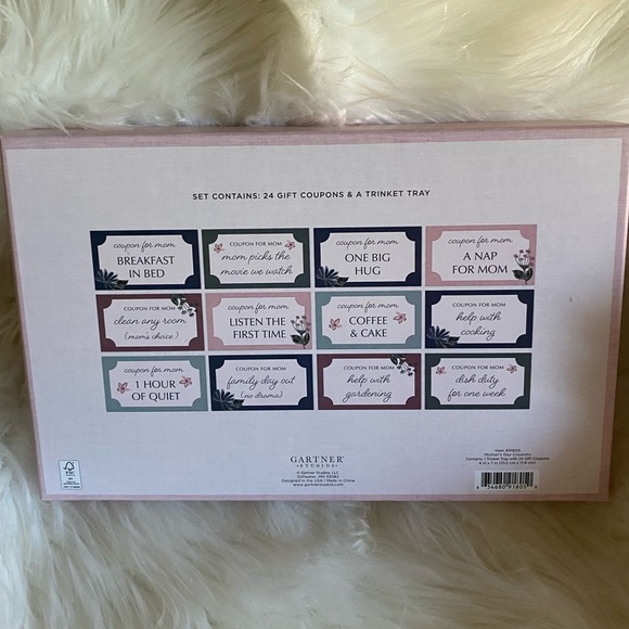 Gartner Studios Coupons For Mom In Trinket Tray - 24 Gift Coupons Mother’s Day - Picture 2 of 4